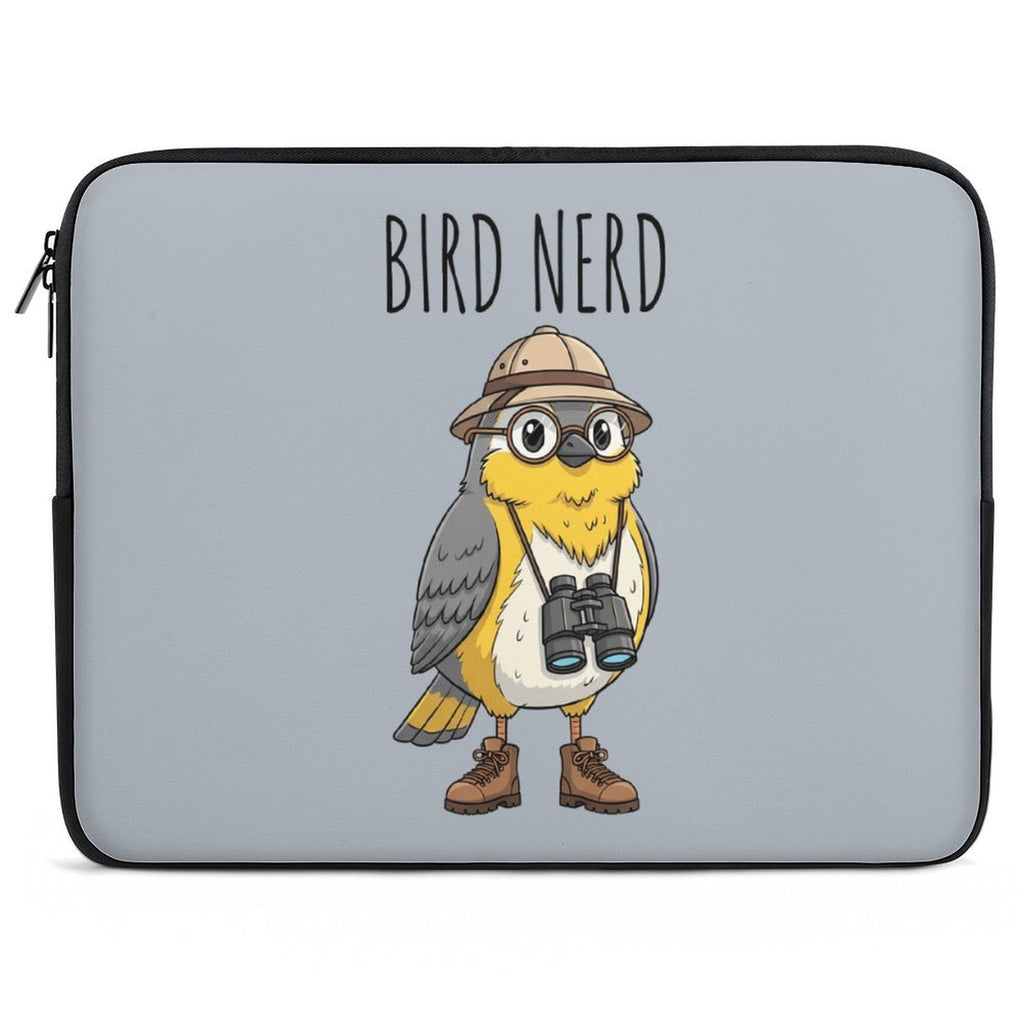 Bird Nerd 2 Laptop Sleeve (Multiple Sizes) black Laptop Sleeve animal Birds Printed Offshore