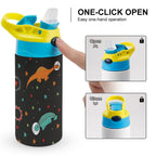 Astronaut Dinosaurs - Little Kids Water Bottle Little Kids Water Bottle animal Printed Offshore Space