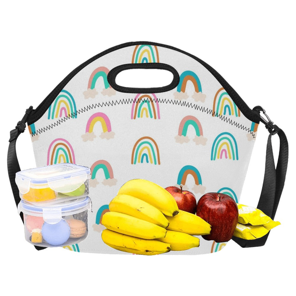 Cloud Rainbows - Neoprene Lunch Bag Neoprene Lunch Bag Printed Offshore
