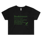 Booktrovert Definition Women's AS Colour Crop Tee