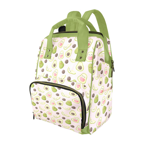 Avocado Love Multi-Function Backpack, Nappy / Diaper Bag One Size Multi-function Backpack, Nappy / Diaper Bag Food Printed Offshore