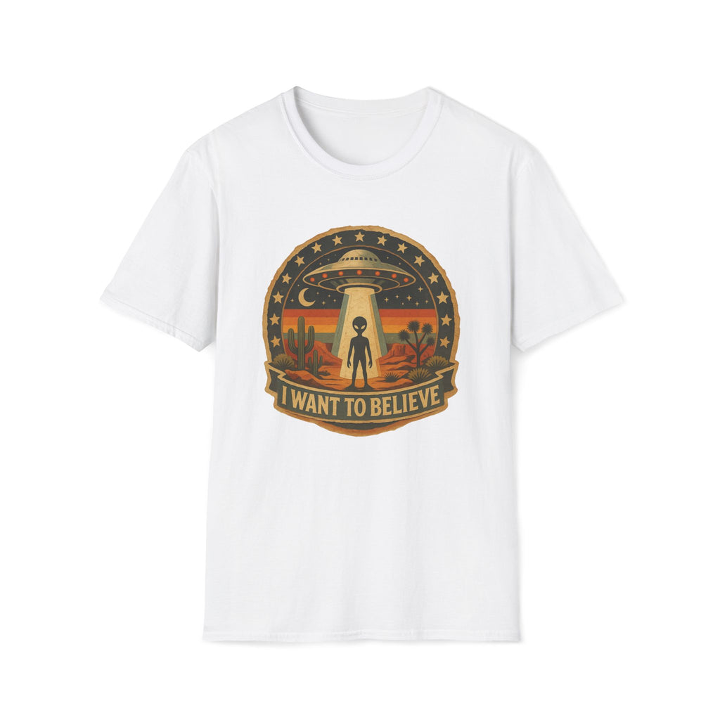 I Want To Believe UFO Alien Abduction Unisex T-Shirt Unisex Adult T-shirt Globally Fulfilled Sci Fi