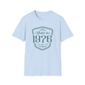 Turning 50, Made In 1976 Unisex Softstyle T-Shirt Light Blue Unisex Adult T-shirt Australian Printer Birthday