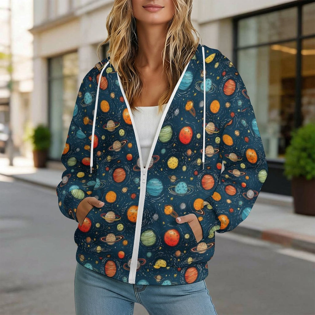 Galaxy Women's Full-Zip Hoodie