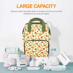 Graphic Floral Multi-Function Backpack, Nappy / Diaper Bag Multi-function Backpack, Nappy / Diaper Bag Plants Printed Offshore