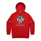 All We Need Is Love, And A Little Space, Astronaut - Womens Hoodie Red Womens 2XL Womens Hoodie Love Music Printed In Australia Space