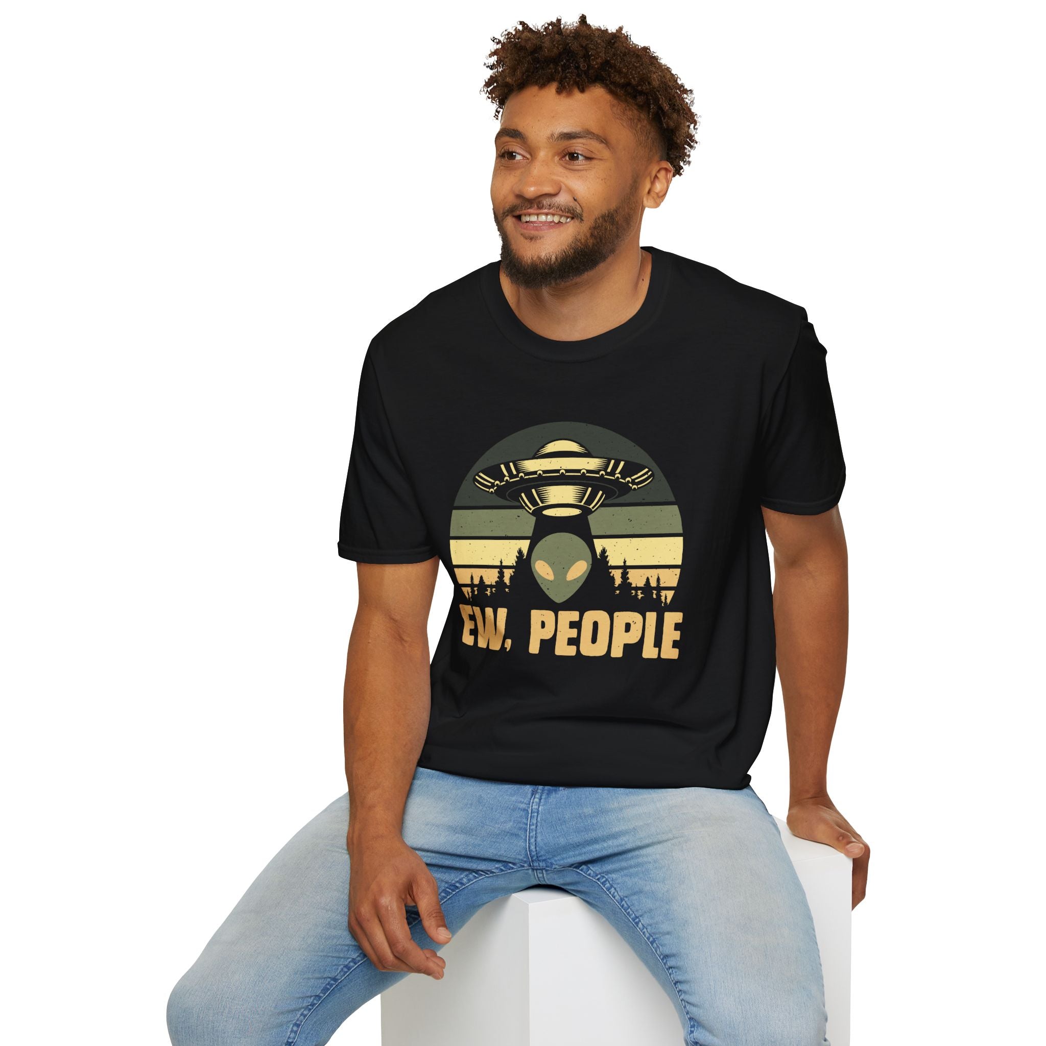 Ew People Alien UFO Unisex T-Shirt