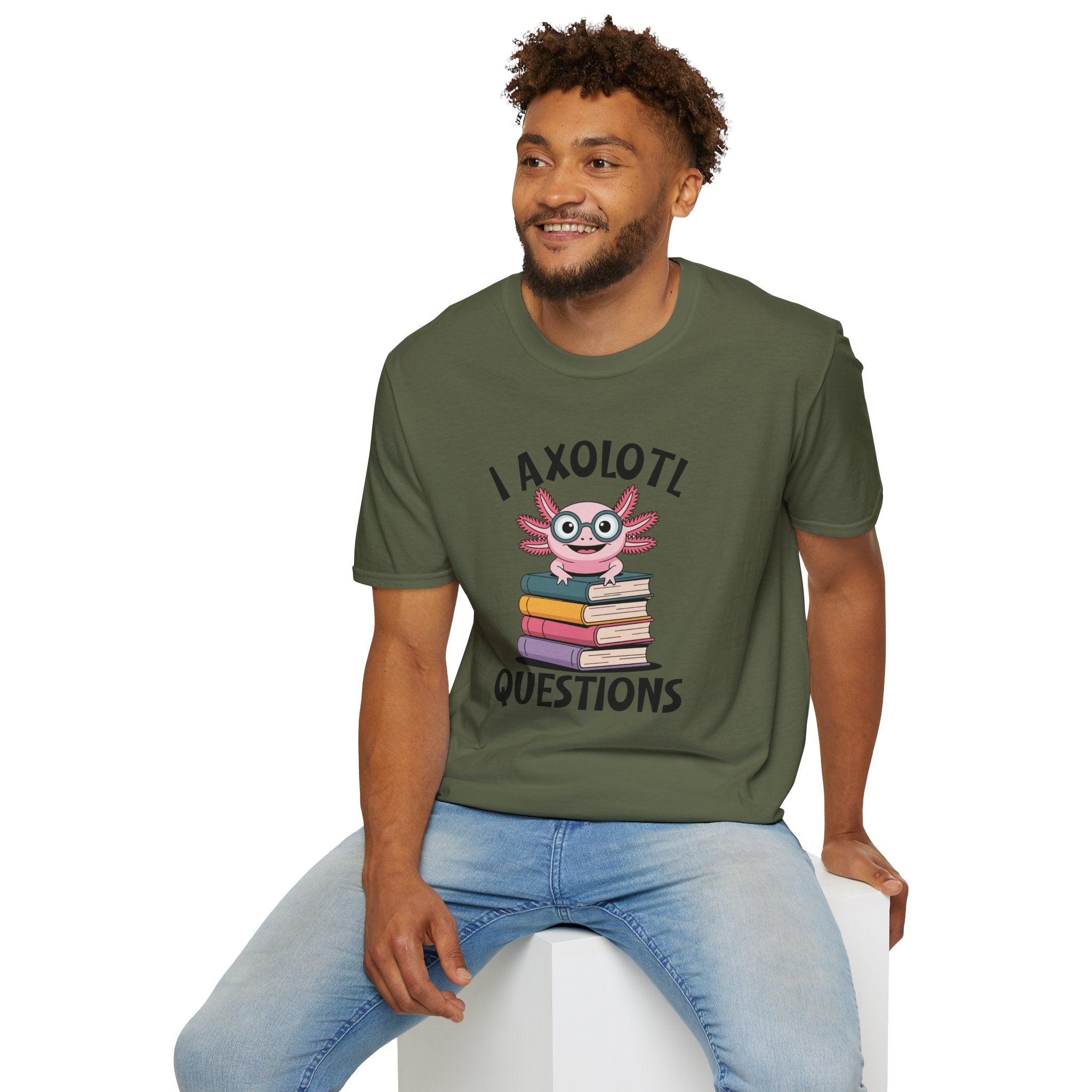 I Axolotl Questions - Unisex Softstyle T-Shirt