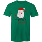 Santa's Favourite - Mens T-Shirt Kelly Green Mens Christmas T-shirt Christmas Printed In Australia