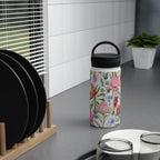 Australian Native Flowers Stainless Steel Water Bottle, Handle Lid Stainless Steel Water Bottle With Handle Lid Globally Fulfilled Plants