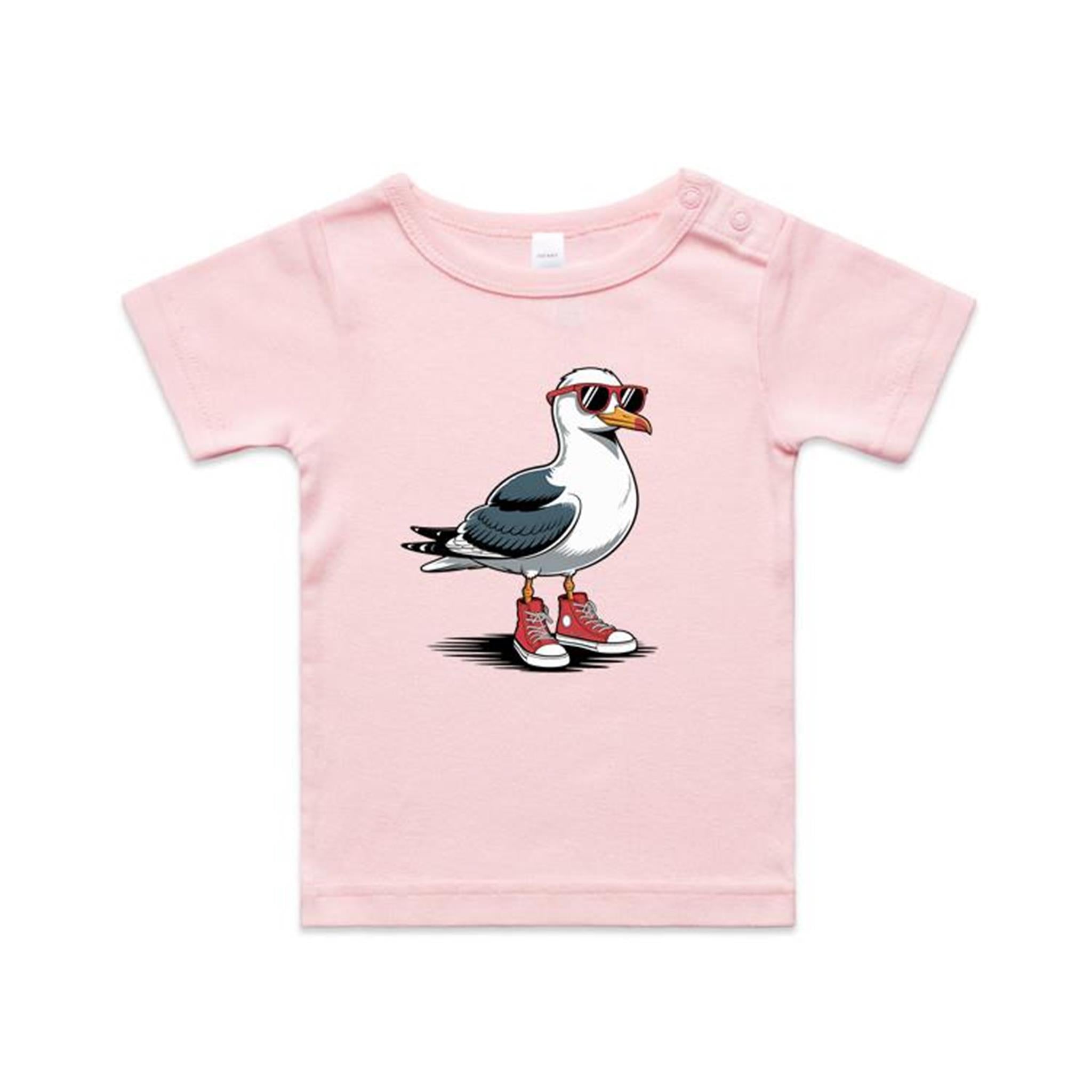 Seagull With Sunglasses And High Tops AS Colour Baby T-shirt