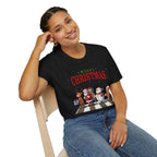 Fab Four Of Christmas Crossing The Road - Unisex Softstyle T-Shirt
