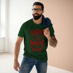 Science, It's Like magic, But Real - Men's Staple Tee Forest Green Mens Premium T-Shirt Printed in AU and US Science