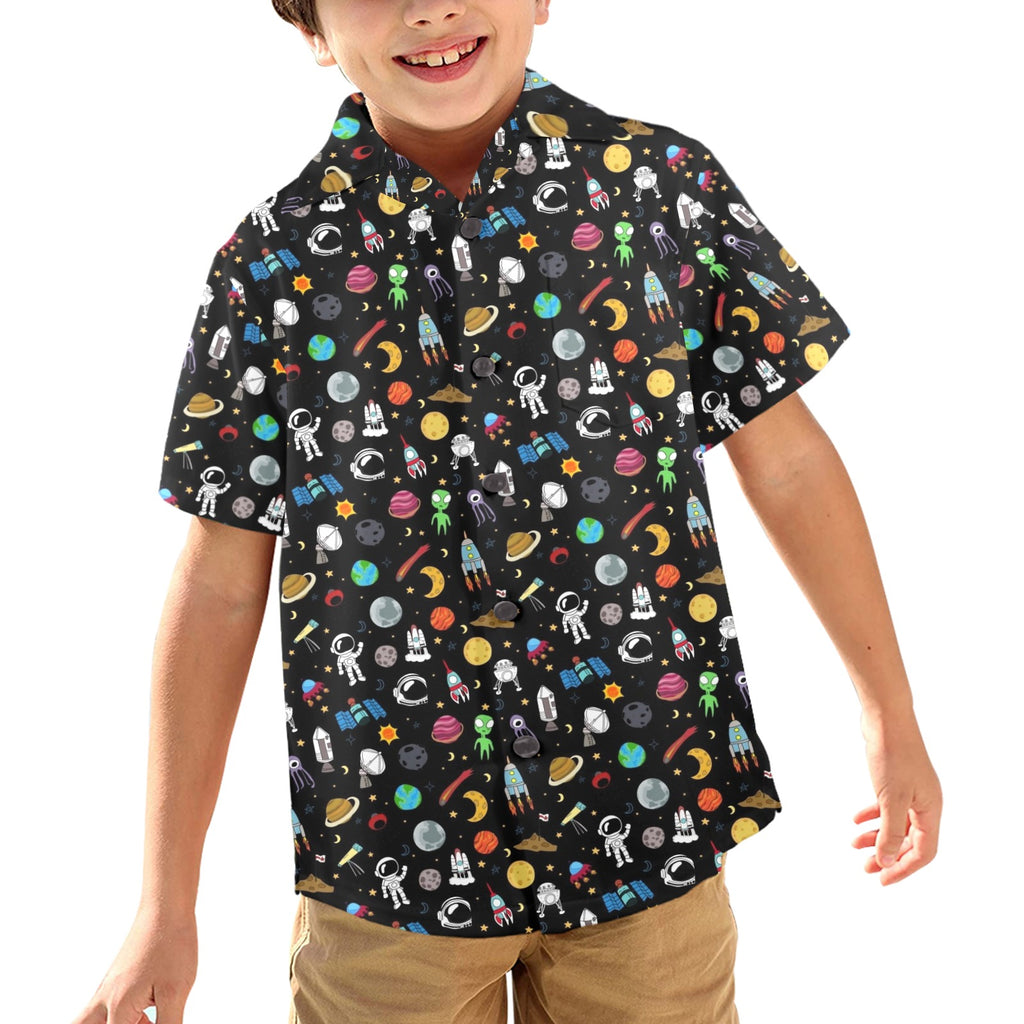 Fun Space Junior Kids Hawaiian Shirt