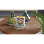 Gingerbread, Did You Try Icing It White 11oz Ceramic Mug with Colour Inside Christmas Colour Mug Christmas Globally Fulfilled