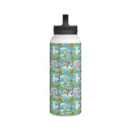 Summer Surf Stainless Steel Water Bottle, Handle Lid Stainless Steel Water Bottle With Handle Lid Globally Fulfilled Summer Surf