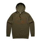 Fibonacci - Mens Hoodie Army Mens Hoodie Maths Printed In Australia Science