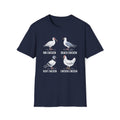 Bin Chicken Beach Chicken Chicken Types Unisex T-Shirt Navy Unisex Adult T-shirt animal Birds Globally Fulfilled