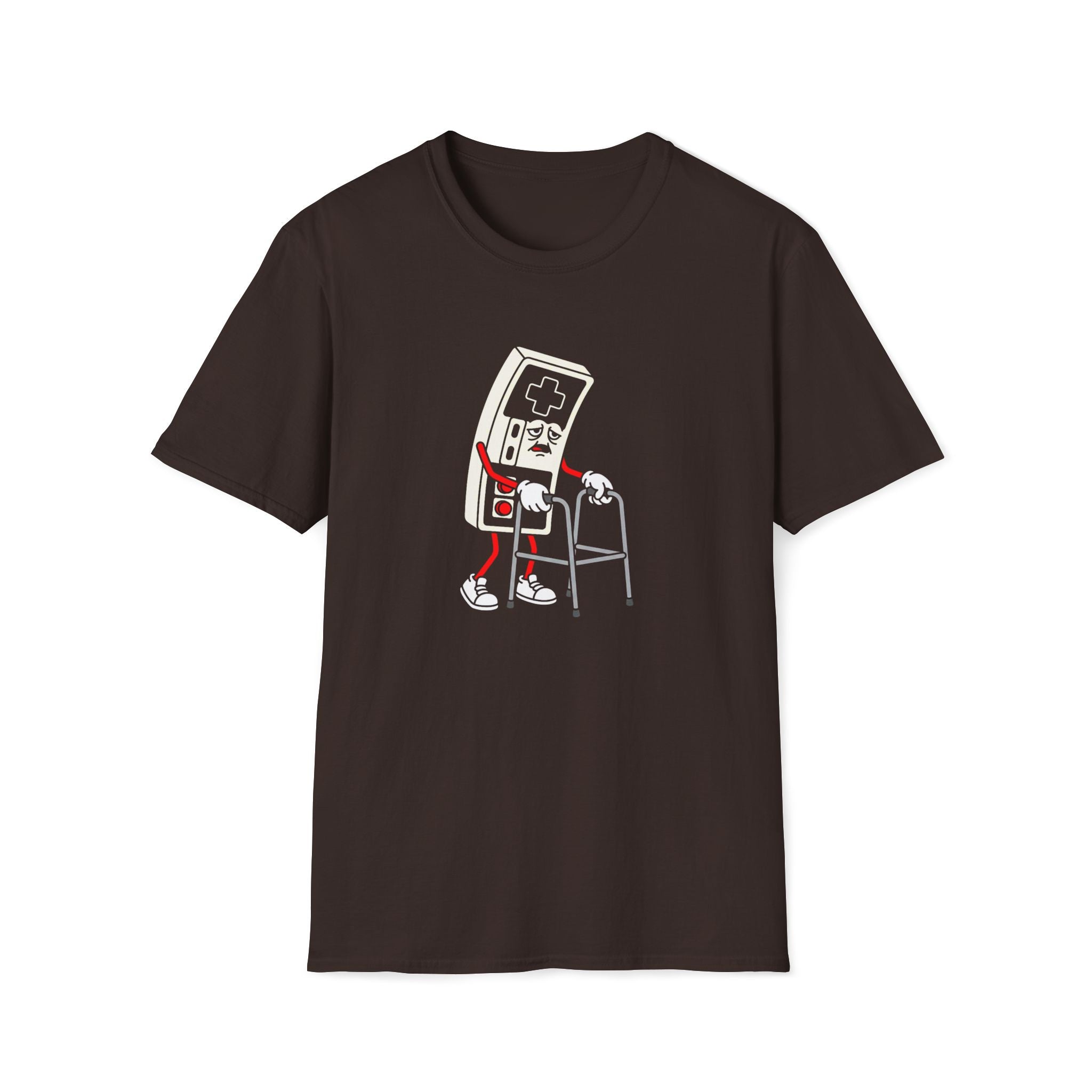 Retro Gamer Unisex T-Shirt Dark Chocolate Unisex Adult T-shirt Games Globally Fulfilled