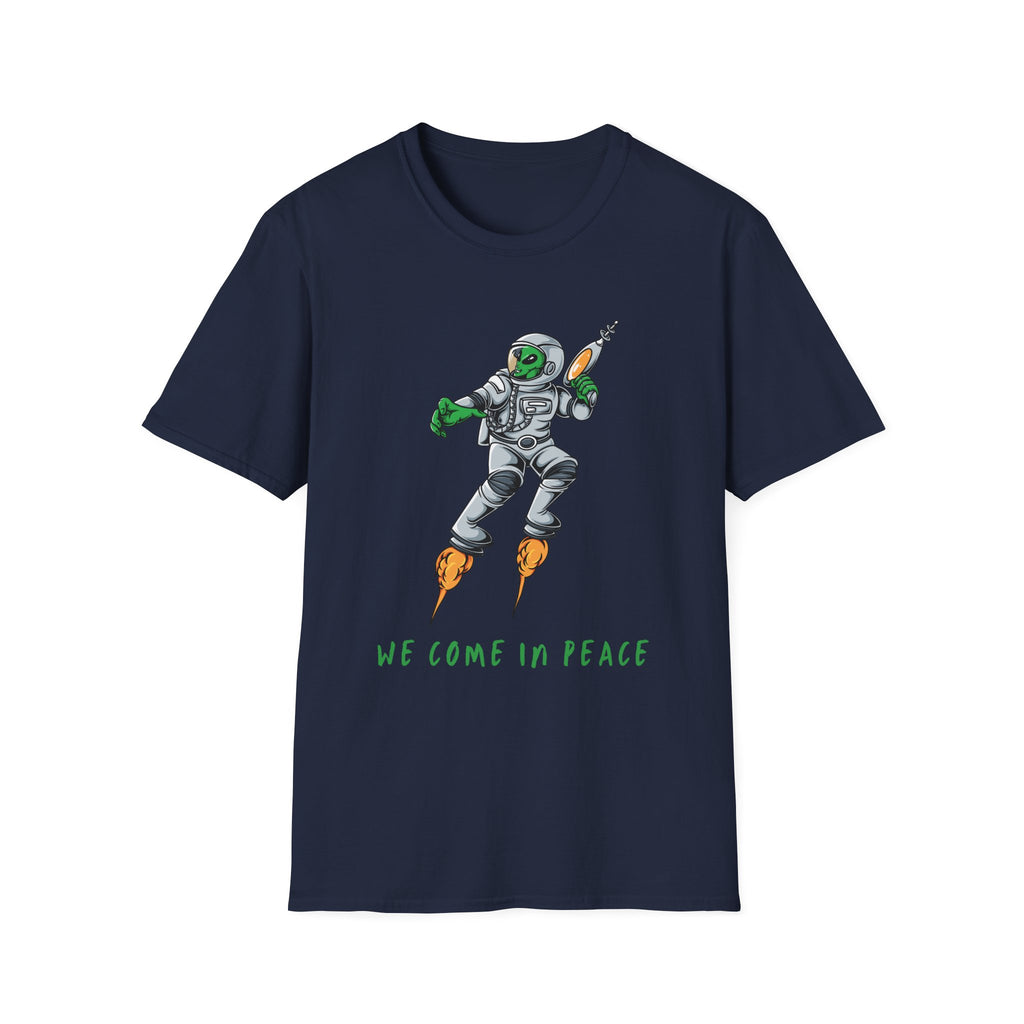 Alien, We Come In Peace - Unisex Softstyle T-Shirt