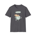 Coffee Time Unisex Softstyle T-Shirt Charcoal Unisex Adult T-shirt Australian Printer Coffee