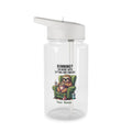 Personalised Sloth, Running, I'm More Into Sitting And Snacks Clear Tritan Water Bottle 16.9oz Transparent Personalised Clear Tritan Water Bottle Globally Fulfilled