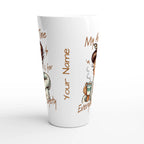 Personalised My Alone Time Is For Everyone's Safety White Latte 17oz Ceramic Mug Personalised Latte Mug Globally Fulfilled