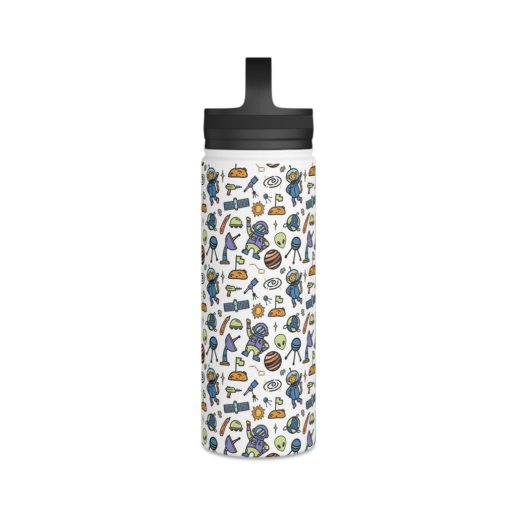 All About Space Stainless Steel Water Bottle, Handle Lid Stainless Steel Water Bottle With Handle Lid Globally Fulfilled Space
