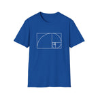 Fibonacci Unisex Softstyle T-Shirt Royal T-Shirt Australian Printer Maths Science