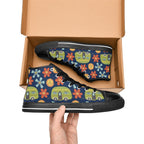 Hippie Caravan - Kids High Top Canvas Shoes