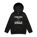 Stand Back, I'm Going To Try Science - Kids Hoodie Black Kids Hoodie Printed In Australia Science