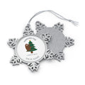 Personalised - Hanging For Christmas - Christmas Pewter Snowflake Ornament