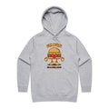 I'm Bun In A Million, Hamburger - Womens Hoodie Grey Marle Womens Hoodie Food Printed In Australia