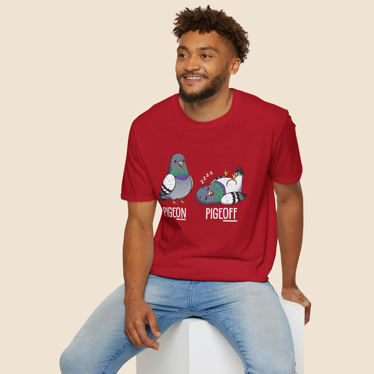 Pigeon vs Pigeoff Unisex T-Shirt Unisex Adult T-shirt Birds Globally Fulfilled