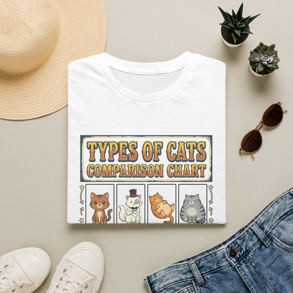 Types Of Cats Unisex T-Shirt Unisex Adult T-shirt animal Globally Fulfilled