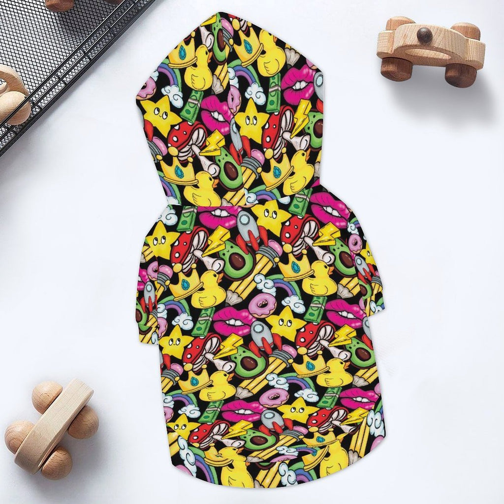 Bright And Cute Pet Hoodie (Large Size)