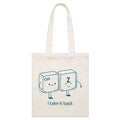 Ctrl + Z, I Take It Back Parcel Canvas Tote Bag Default Title Small Tote Bag Printed In Australia Tech