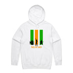 Full Of Rock - Mens Hoodie White Mens Hoodie Music Printed In Australia