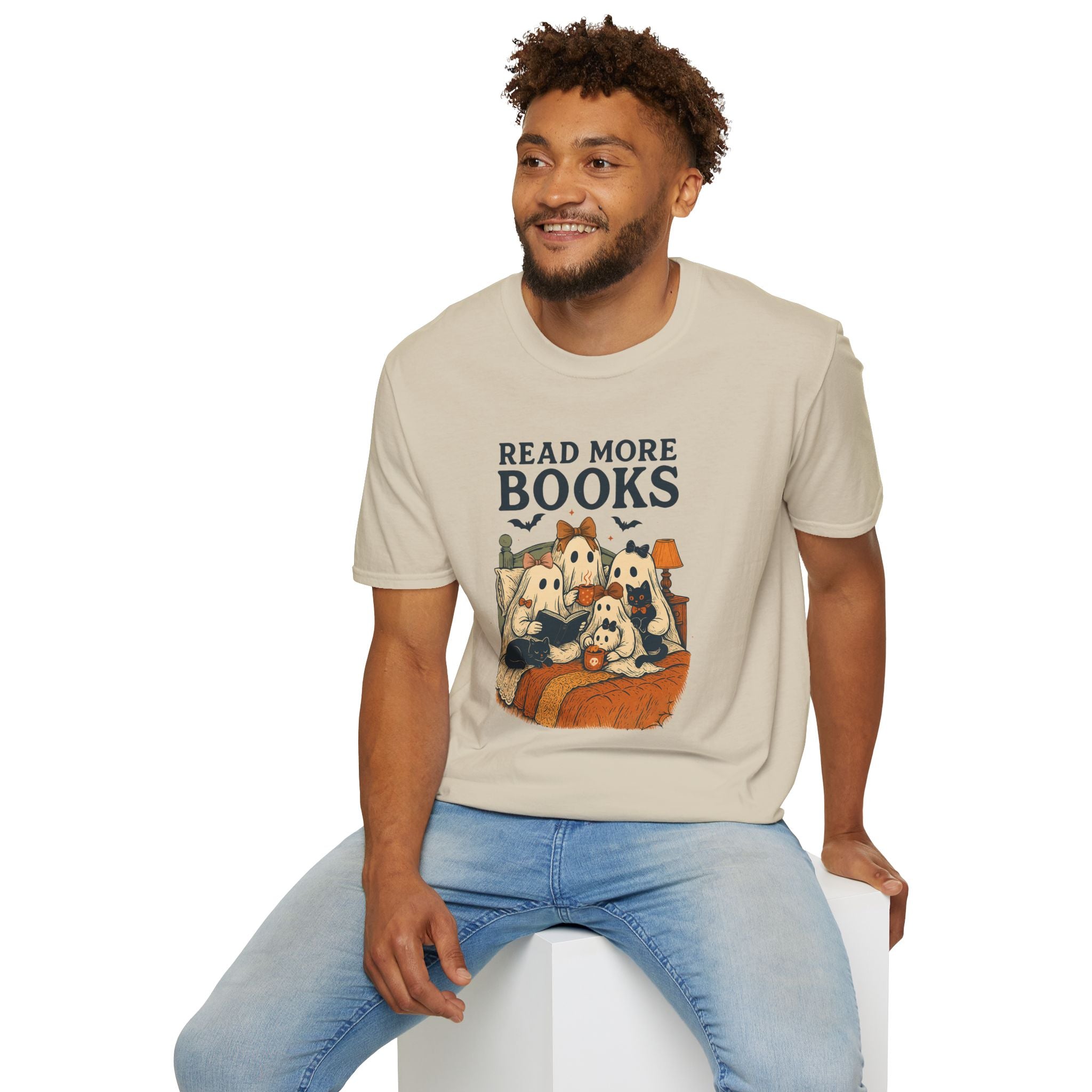Read More Books, Ghosts - Unisex Softstyle T-shirt