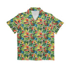 Tropical Comic Book Style Senior Kids Hawaiian Shirt