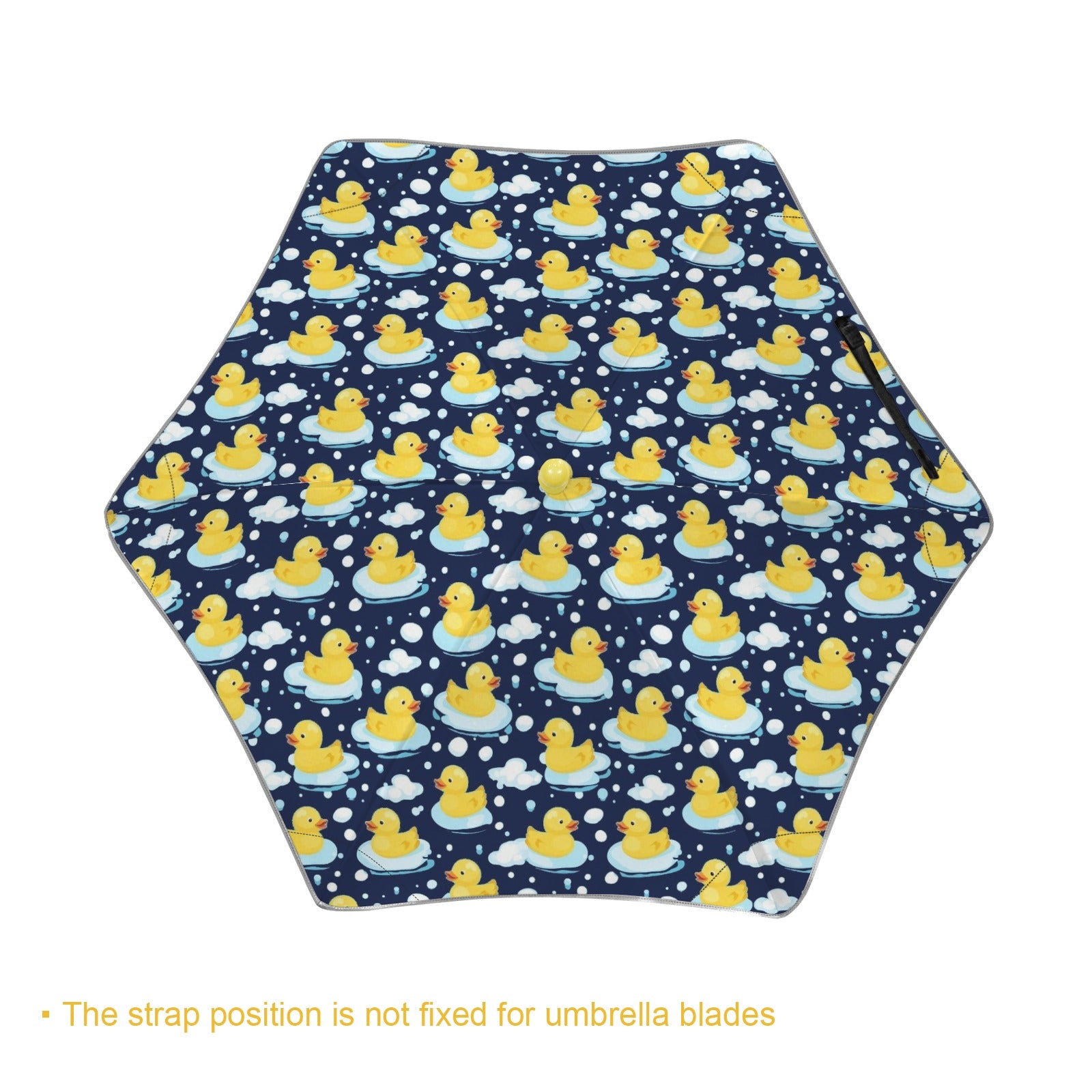 Rubber Ducks On Dark Kids Safe Round Corner Umbrella Kids Safe Round Corner Umbrella animal Printed Offshore