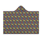 Hippie Caravan Kids Hooded Blanket 100cm x 130cm Kids Hooded Blanket Printed Offshore Retro