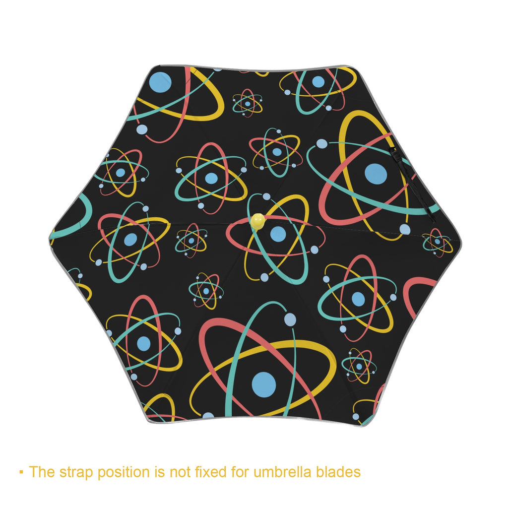 Atoms Kids Safe Round Corner Umbrella Kids Safe Round Corner Umbrella Printed Offshore Science
