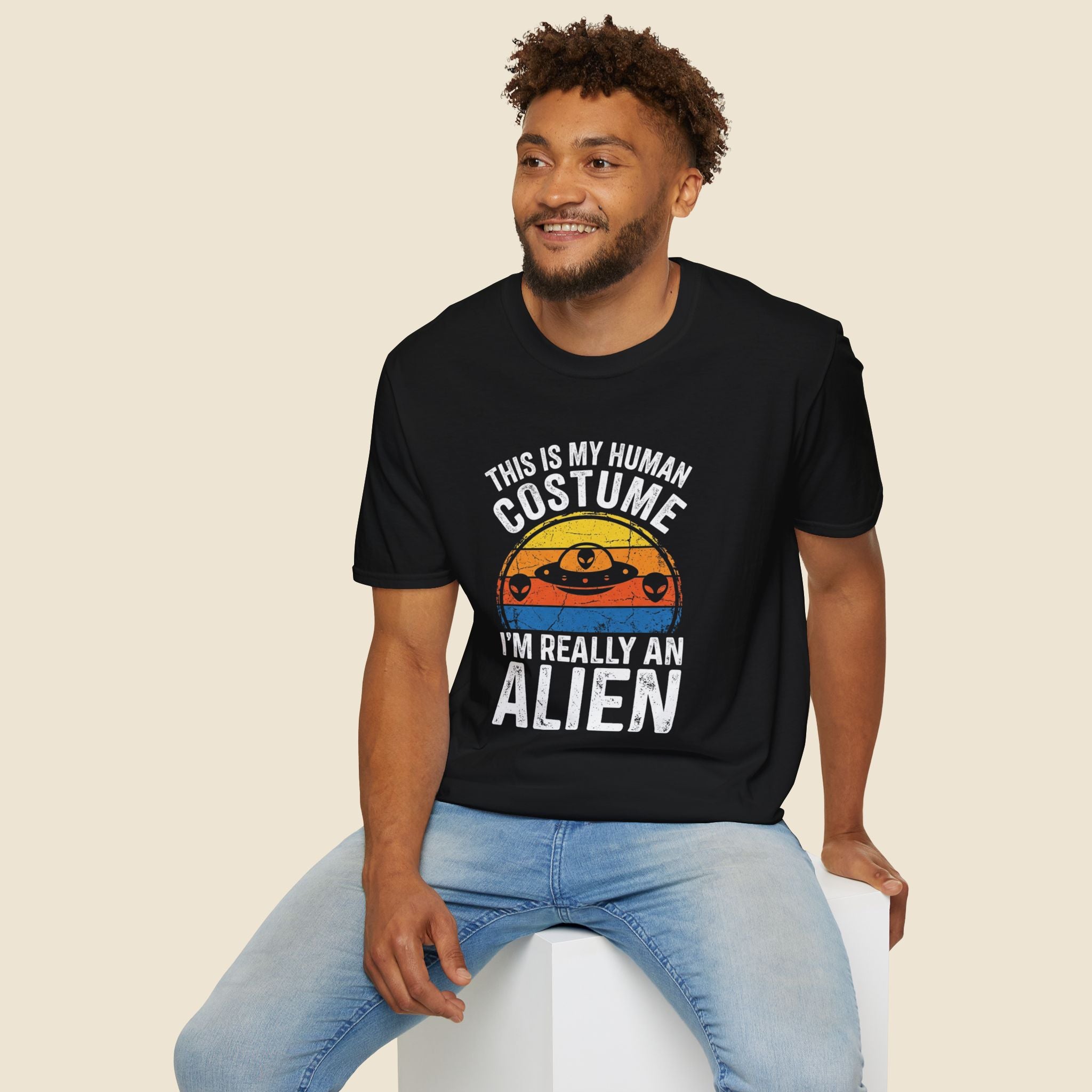 This Is My Human Costume Alien Unisex T-Shirt Unisex Adult T-shirt Globally Fulfilled Sci Fi