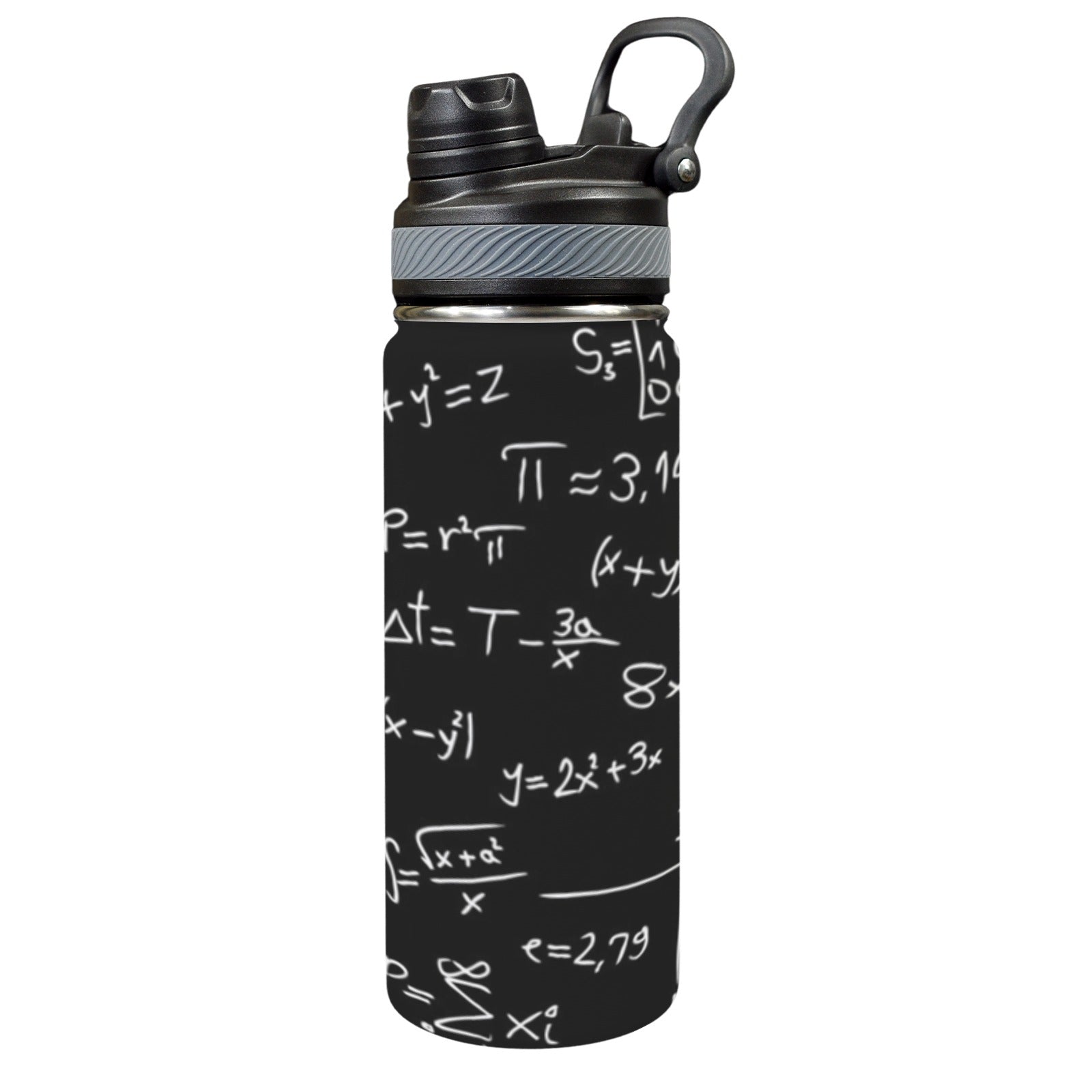 Equations - Insulated Water Bottle with Dual-Use Lid (18oz) One Size Insulated Water Bottle with Dual-Use Lid (18oz) Maths Printed Offshore