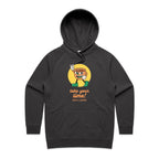Take Your Time, Have A Coffee - Womens Hoodie Coal Womens Hoodie Coffee Printed In Australia