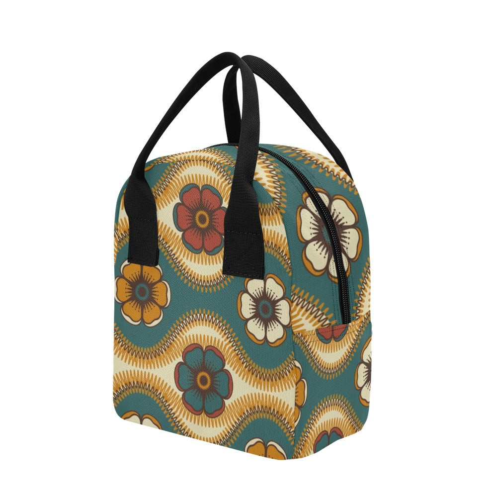 Vintage Floral Zipper Lunch Bag Zipper Lunch Bag Printed Offshore