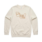 Barista - AS Colour Stencil Crew Sweatshirt Ecru Sweatshirt Coffee Printed In Australia
