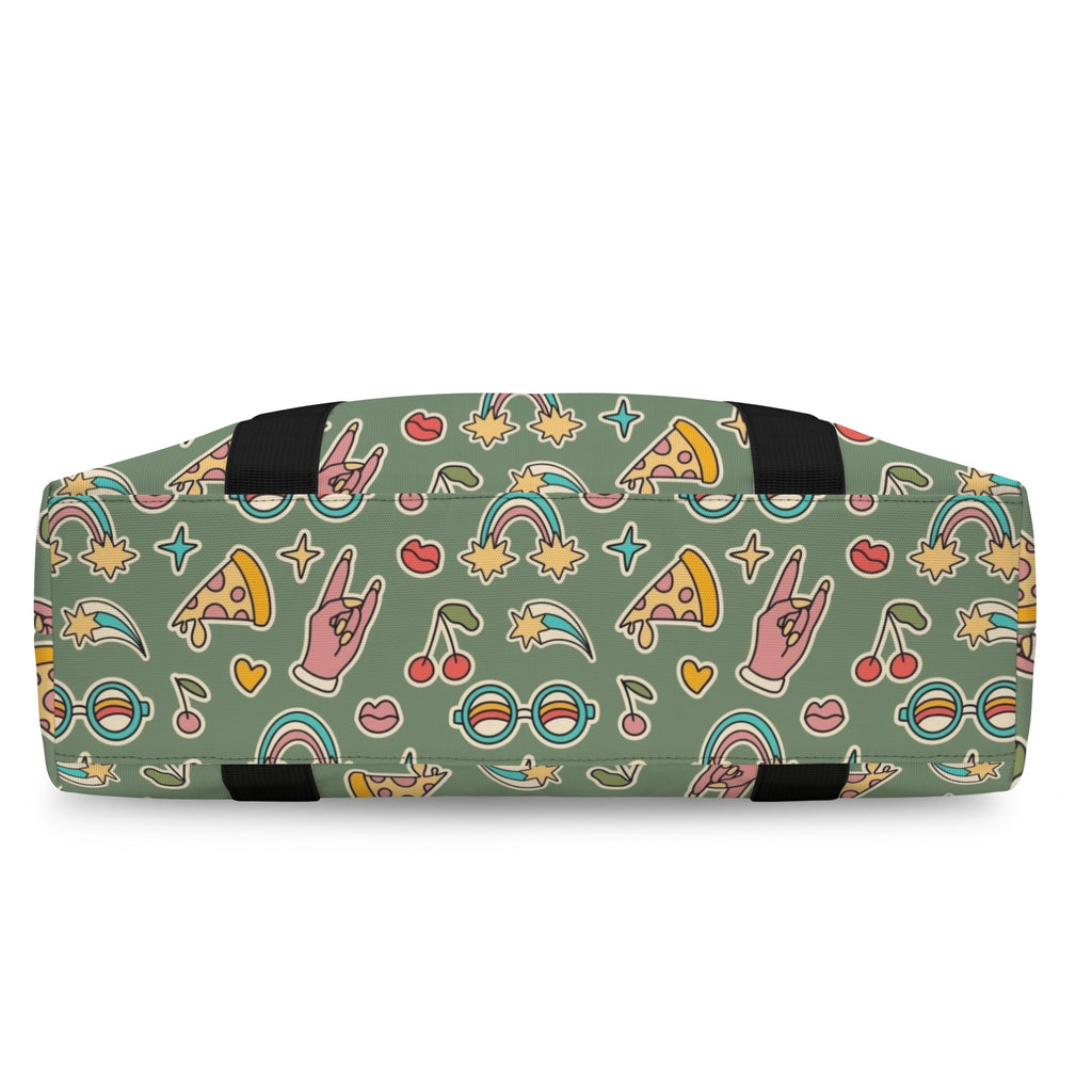 Groovy Retro Duffle Bag-Simple (Model 1715) Duffle Bag-Simple (1715)