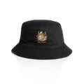 Stay Weird, Guitar Playing Frog On A Snail AS Colour Bucket Hat Black One Size As Colour Bucket Hat animal Music Printed In Australia